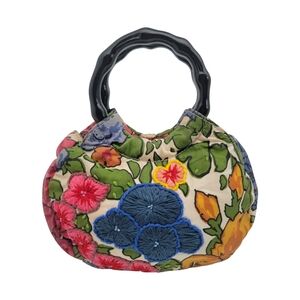 Fossil Forever Embroidered Floral Mini Pouch Handbag